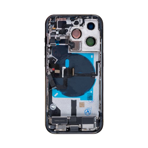 For iPhone 14 Pro Complete Housing Incl All Small Parts Without Battery And Back Camera Space Black