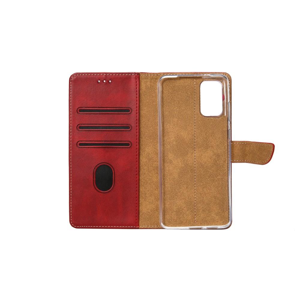 Rixus Bookcase For Samsung Galaxy A2 Core A260F Dark Red