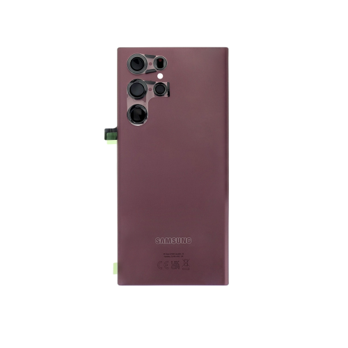 Samsung Galaxy S22 Ultra S908B Back Cover Burgundy With Lens GH82-27457B Service Pack