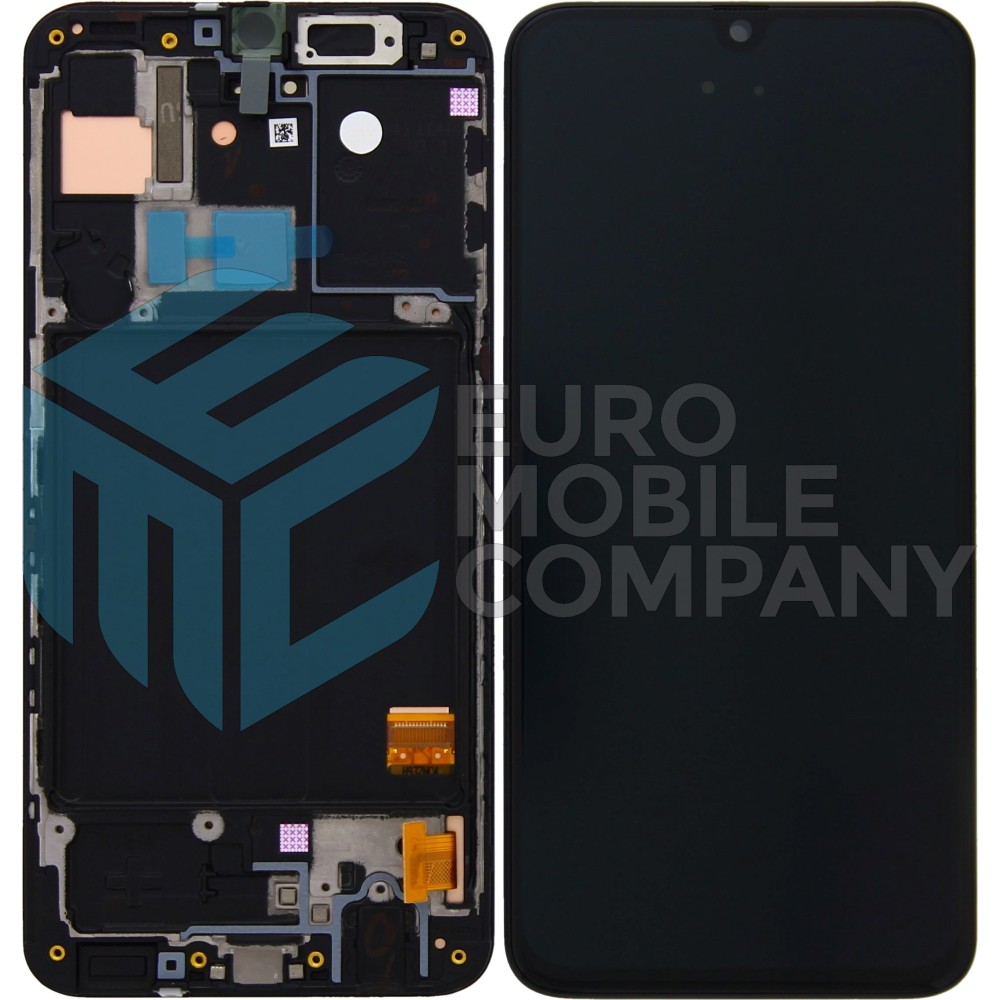 Samsung Galaxy A40 A405F Display And Digitizer With Frame Black Refurbished