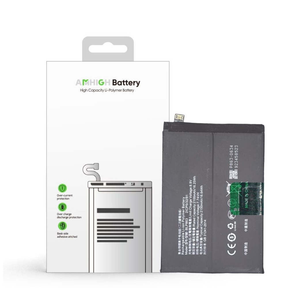 Oppo Reno 6 /  Reno 6 5G Battery BLP863 2150mAh (AMHigh Premium)