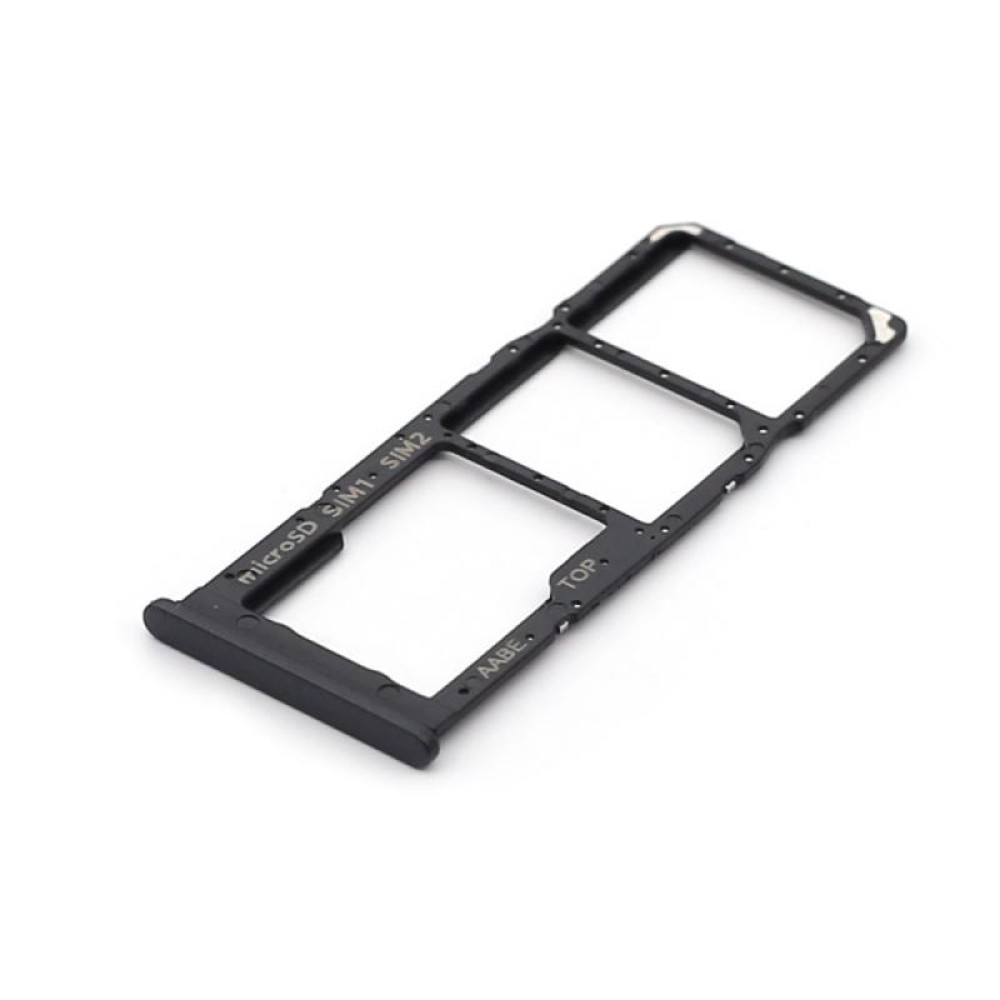 Samsung Galaxy A12 (SM-A125F) Sim Card Holder + Memory Card Holder - Black