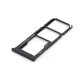 Samsung Galaxy A12 (SM-A125F) Sim Card Holder + Memory Card Holder - Black