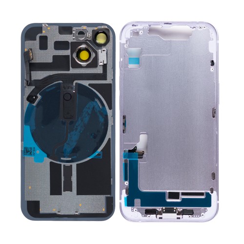 For iPhone 14 Complete Housing Incl All Small Parts Without Battery And Back Camera Purple