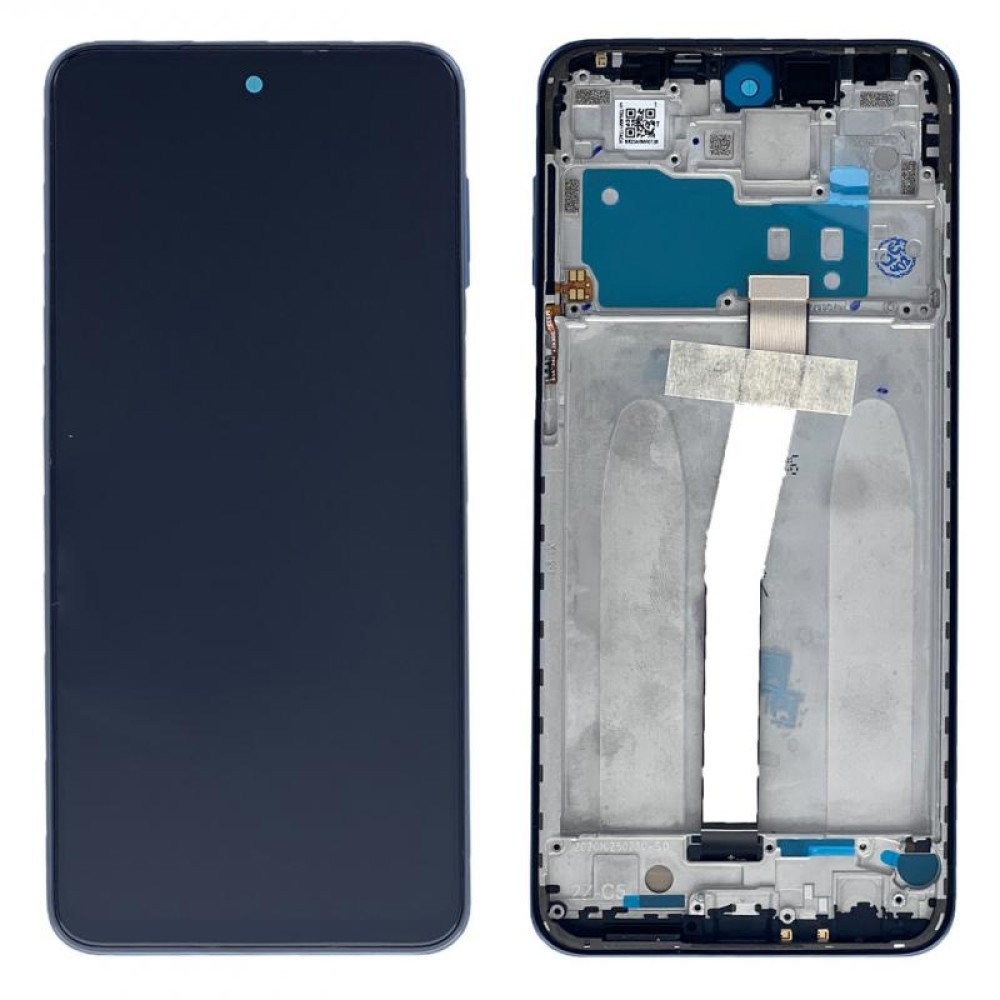 Xiaomi Redmi Note 9 Pro 4G, 9S 4G Display And Digitizer With Frame Tarnish, Interstellar Gray Original