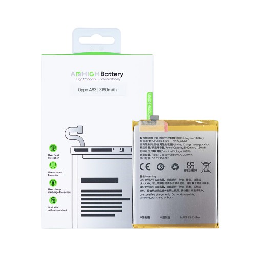Oppo A83 (CPH1729, CPH1827) Battery BLP649 - 3180mAh (AMHigh Premium)