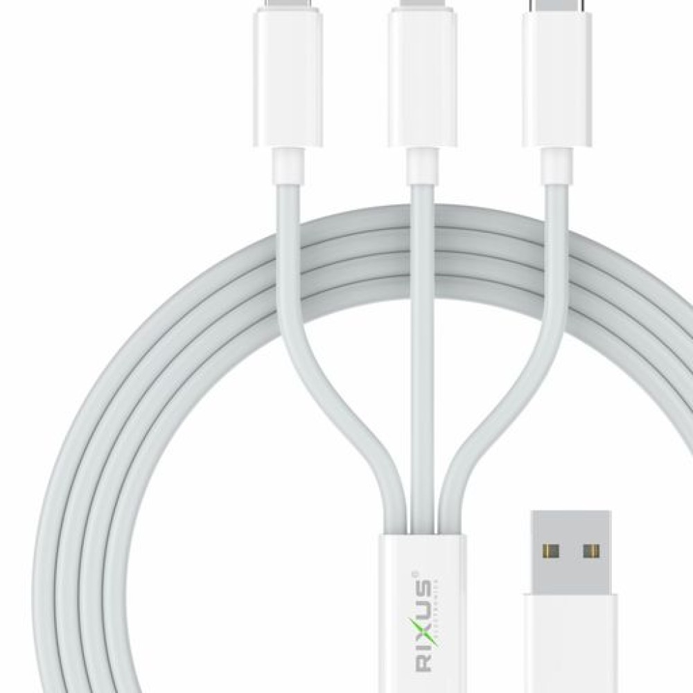 Rixus USB Multi Cable Charge & Data Transmit 1.2M RXU31