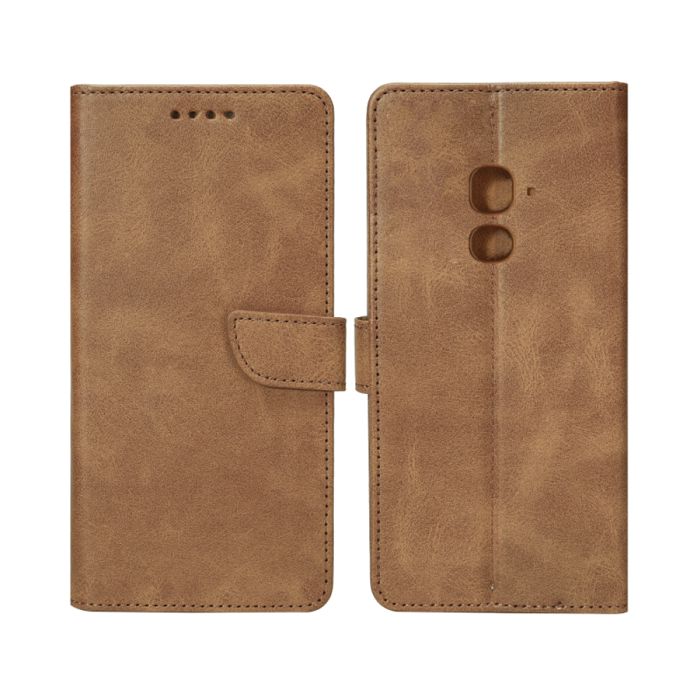 Rixus Bookcase For Samsung Galaxy A8 2018 A530F Light Brown