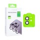 Rixus Metal Shield Camera Tempered Glass For iPhone 12, 12 Mini Black