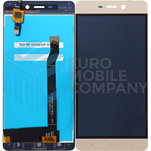 Xiaomi Redmi 4 Display + Digitizer Complete - Gold