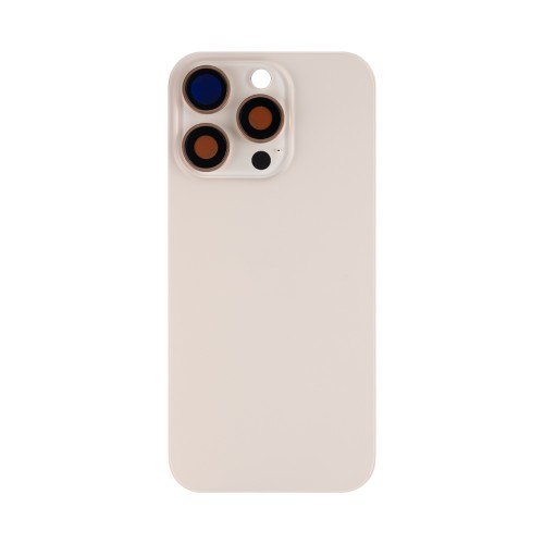 For iPhone 16 Pro Extra Glass Without NFC, Enlarged Camera Frame Desert Titanium
