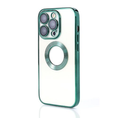 NY Glossy Phone & Camera TPU Case For iPhone 13 - Transparent Green