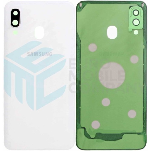 Samsung Galaxy A40 A405F Back Cover White With Lens OEM
