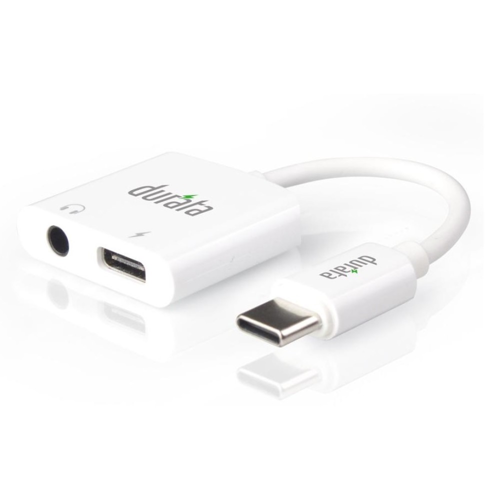 Durata Rockstar Type C to 3.55mm with audio and charging adapter DR-L09