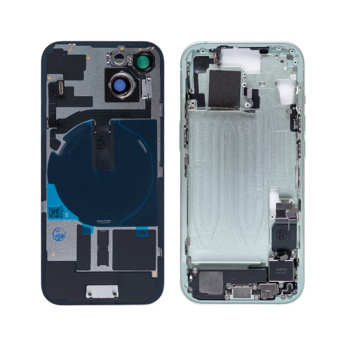 For iPhone 15 Complete Housing Incl All Small Parts Without Battery And Back Camera Green