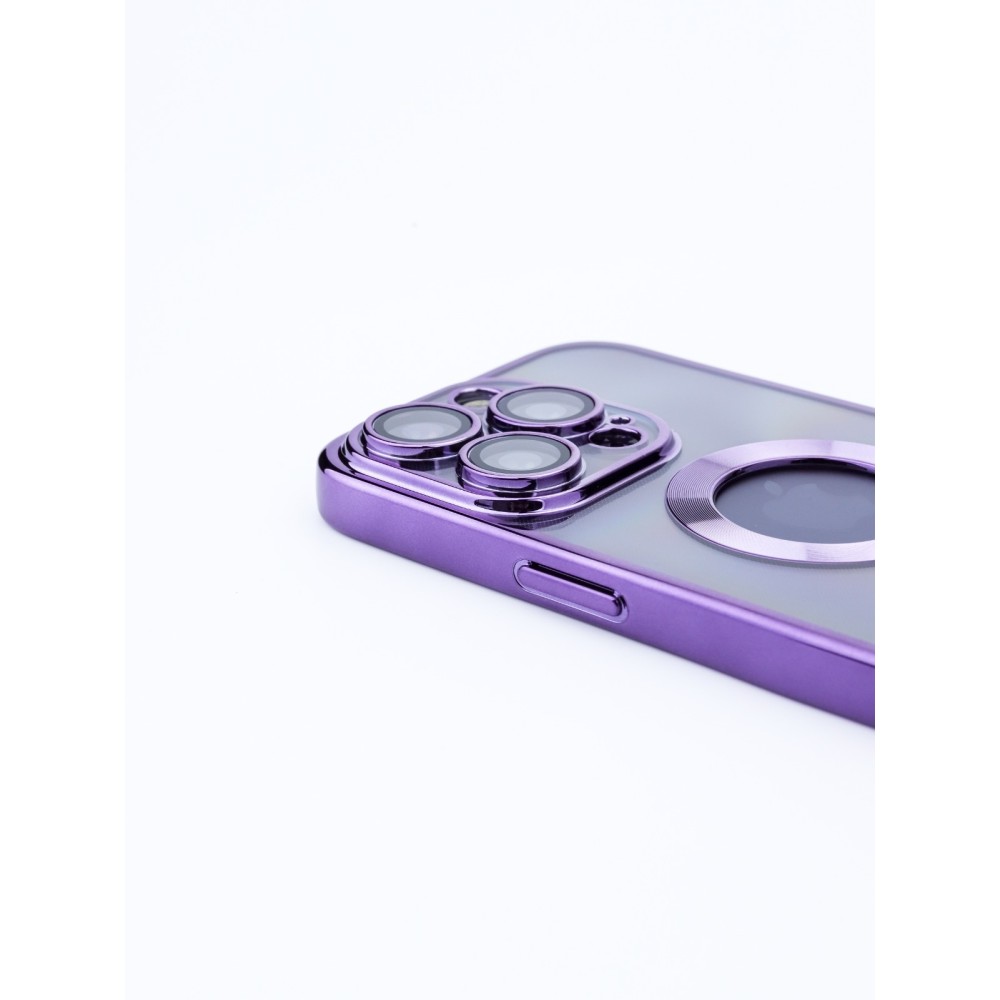 NY Glossy Phone & Camera TPU Case For iPhone 13 Pro Max - Transparent Black