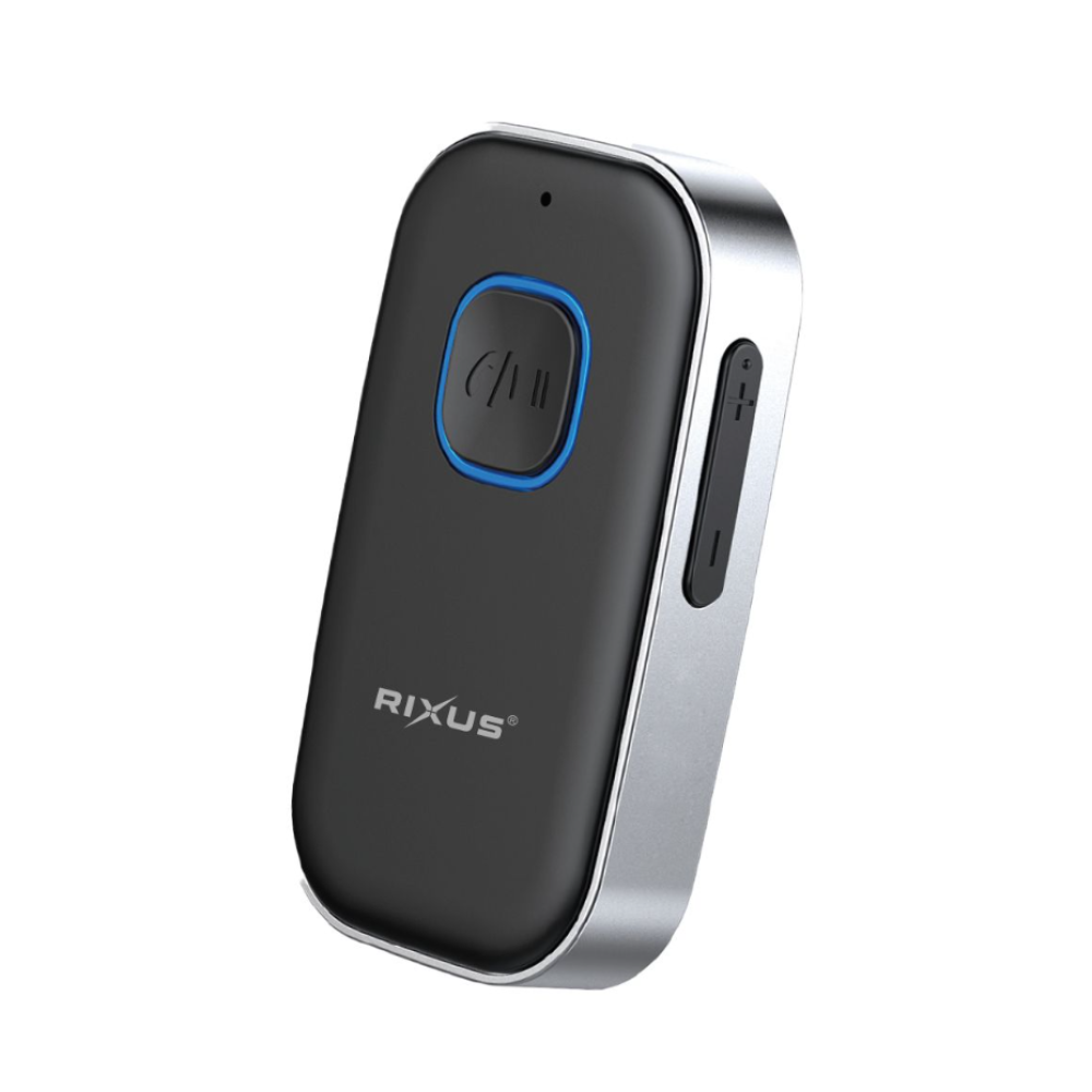 Rixus RXBT33 Bluetooth 5.0 And AUX Receiver Black Silver