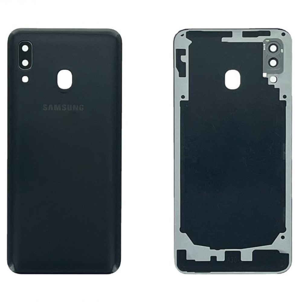 Samsung Galaxy A30 A305F Back Cover Black With Lens OEM