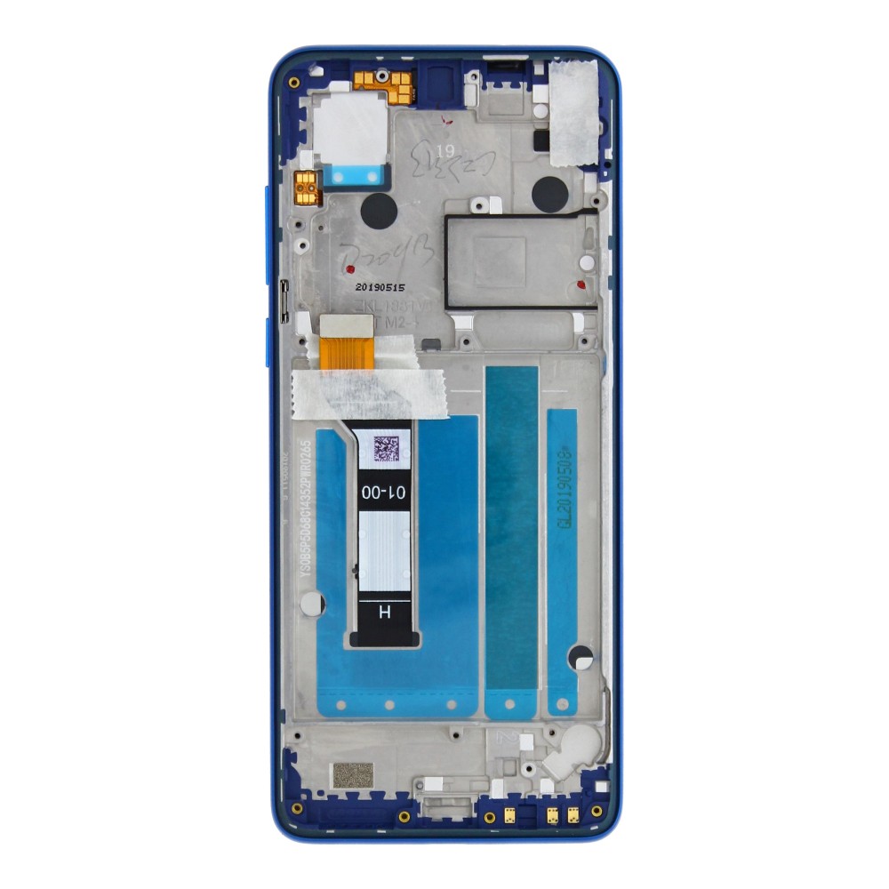 Motorola One Vision (XT1970-1) Display + Digitizer + Frame (5D68C14352) - Sapphire blue