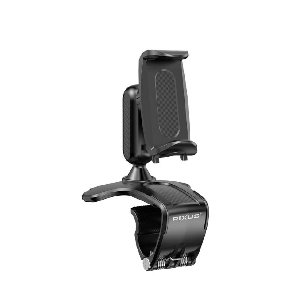 Rixus RXHW62 Dashboard Navigation Phone Bracket For Auto Vehicles Black