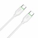 Rixus RX2017 Data Sync And Fast Charge Cable Type-C to Type-C 300CM White