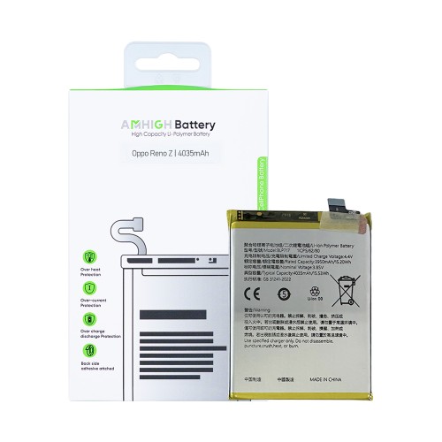 Oppo Reno Z (PCDM10, CPH1979) Battery BLP717 - 4035mAh (AMHigh Premium)