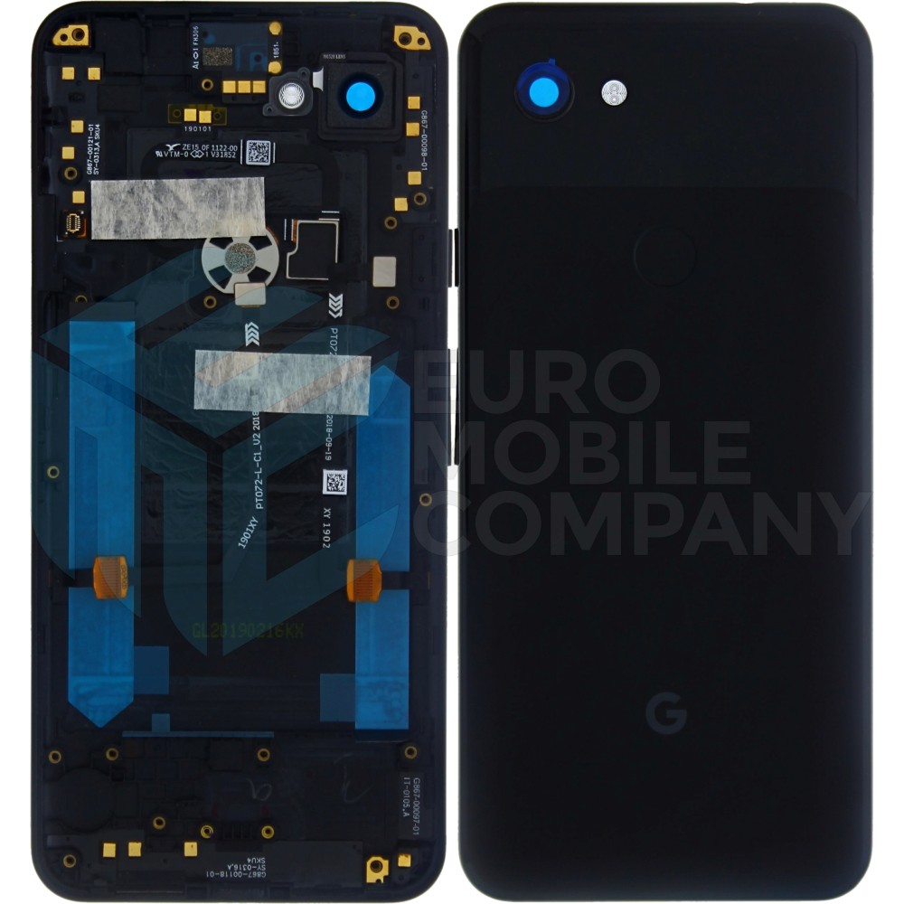 Google Pixel 3A (G020A, G020E) Back Cover Just Black With Lens OEM
