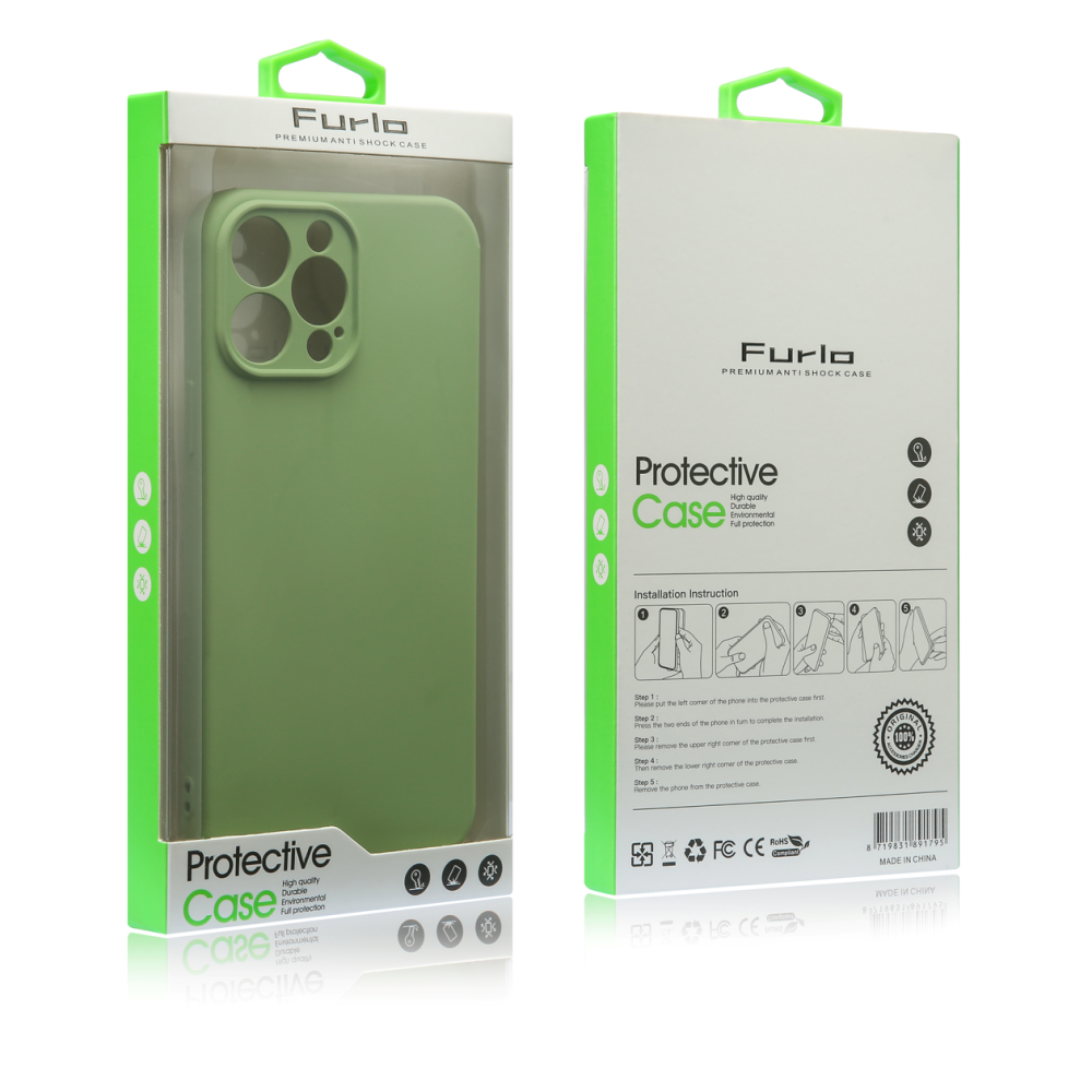 Furlo Protective Slim TPU Case for Samsung Galaxy A32 4G - Light Green