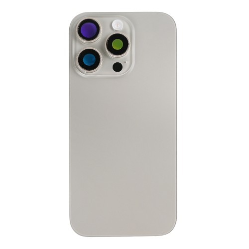 For iPhone 16 Pro Max Extra Glass Without NFC, Enlarged Camera Frame Natural Titanium