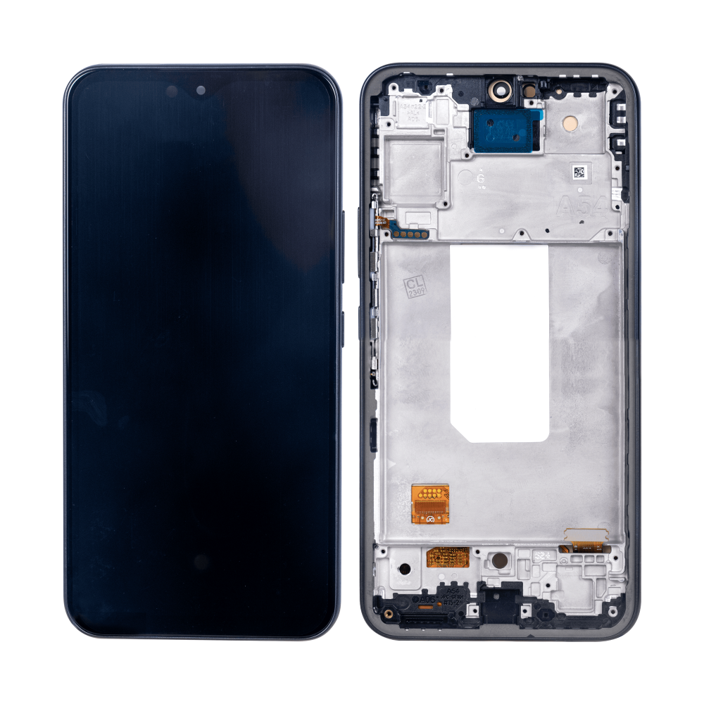 Samsung Galaxy A54 5G A546B Display And Digitizer With Frame Black Soft-OLED