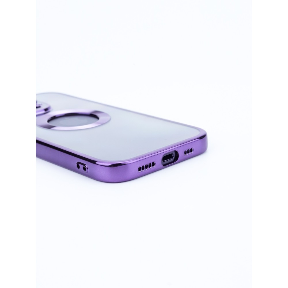 NY Glossy Phone & Camera TPU Case For iPhone 13 Pro Max - Transparent Black