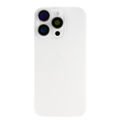 For iPhone 16 Pro Max Extra Glass Without NFC, Enlarged Camera Frame White Titanium