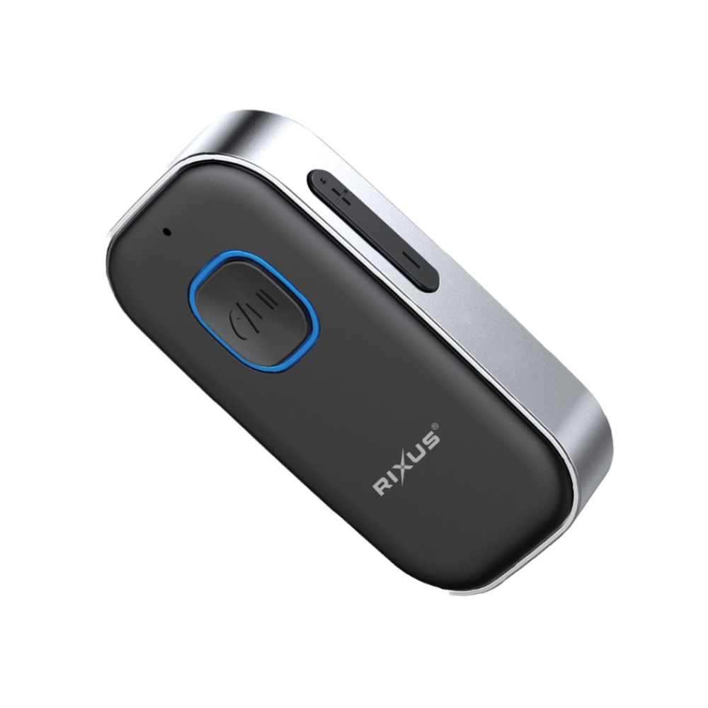 Rixus RXBT33 Bluetooth 5.0 And AUX Receiver Black Silver