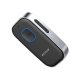 Rixus RXBT33 Bluetooth 5.0 And AUX Receiver Black Silver