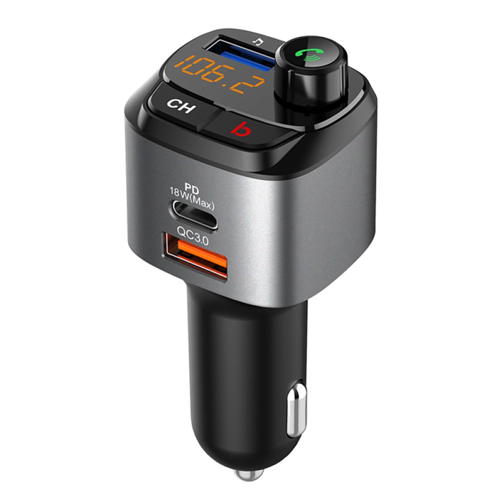 Rixus RXBT14 Bluetooth Car FM Player And Quick PD Car Charge