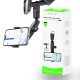 Rixus RXHW65 360 Degree Rear View Mirror Phone Holder Mount Black