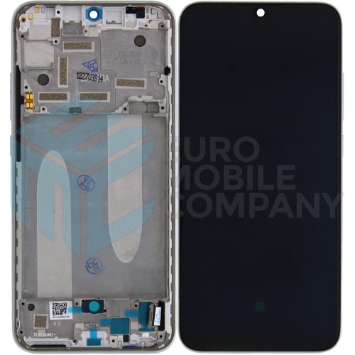 Xiaomi Mi A3 Display + Digitizer With Frame (5603100090B6) - Silver