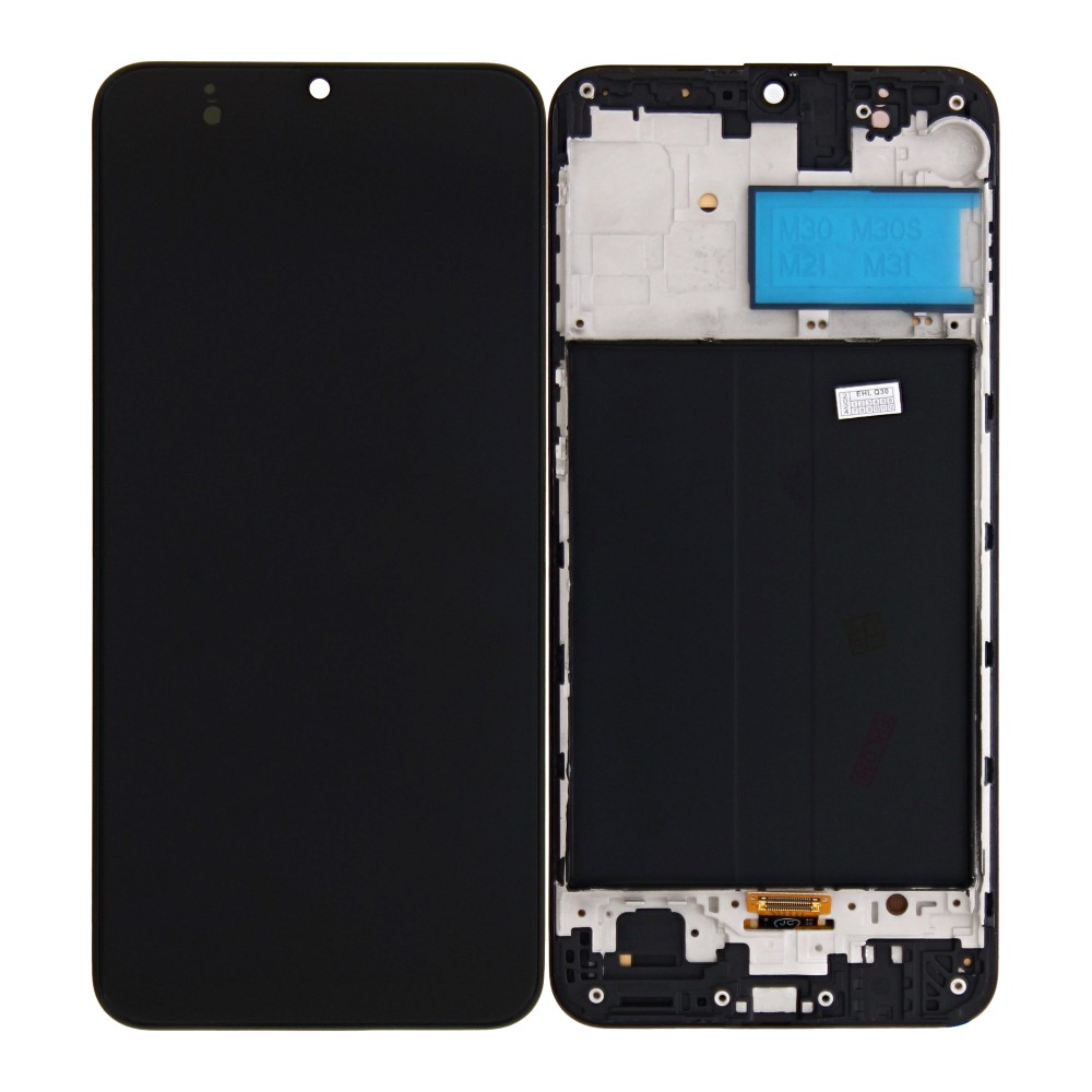 Samsung Galaxy M30s M307F Display and Digitizer With Frame Black Soft-OLED