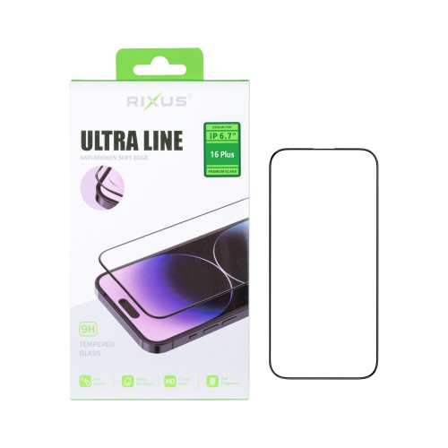 Rixus Ultra Line Tempered Glass For iPhone 16 Pro Max