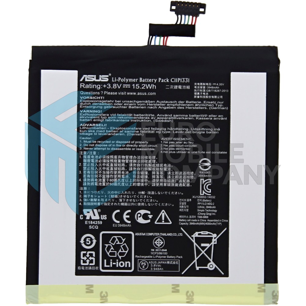 Asus C1P1331 Battery - 3948mAh