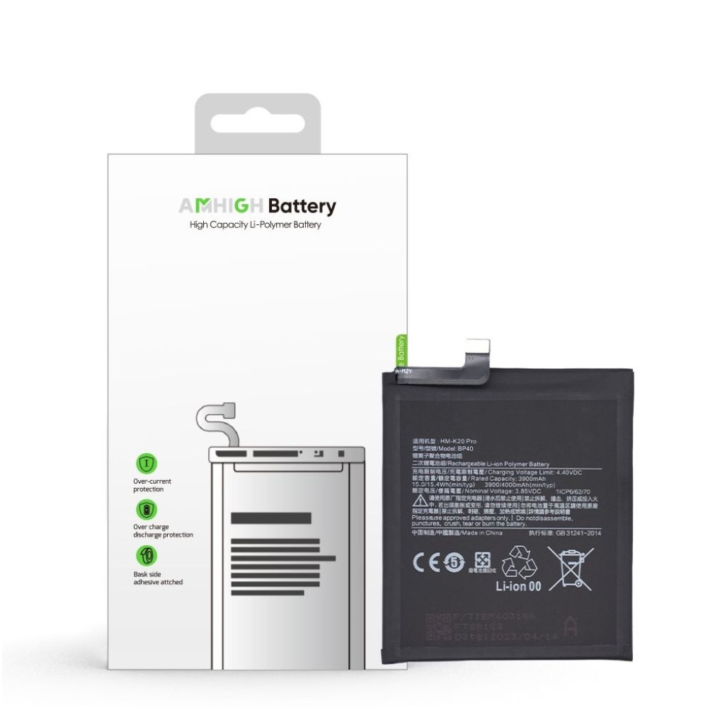 Xiaomi Mi 9T Pro / Redmi K20 Pro Battery BP40 - 4000mAh (AMHigh Premium)
