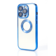 NY Glossy Phone & Camera TPU Case For iPhone 13 Pro - Transparent Blue