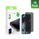 Rixus Privacy Full Curved Edge Tempered Glass For iPhone 15 Pro (10-Pack)