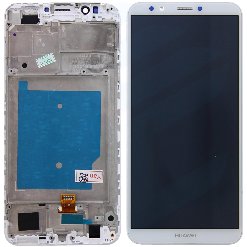 Huawei Y9-2018 Display + Digitizer + Frame - White