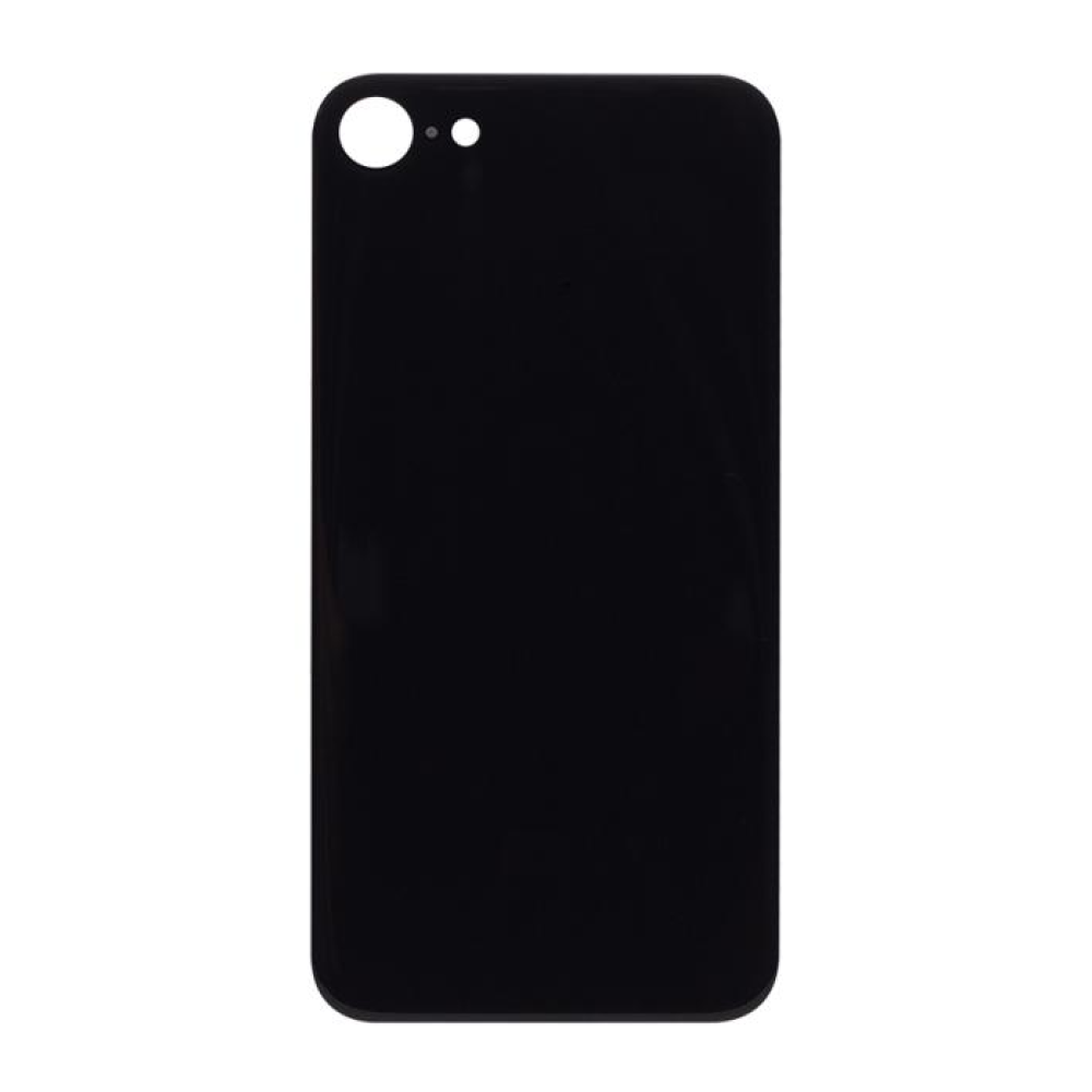 For iPhone SE (2020, 2022) Extra Glass Black (Enlarged Camera Frame)