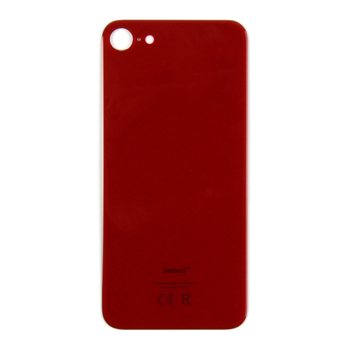 For iPhone SE 2020 Extra Glass Red (Enlarged Camera Frame) (excl. Logo)