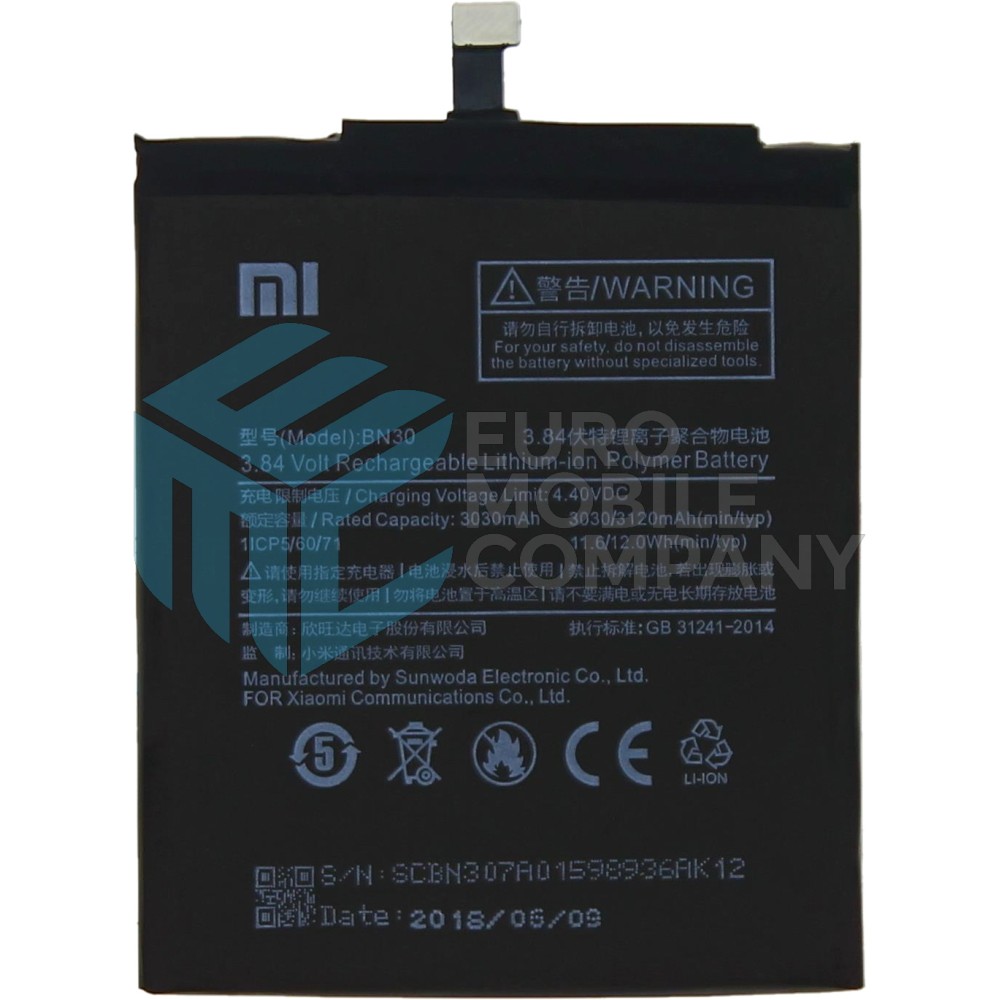 Xiaomi Redmi 4A Battery - BN30 - 3030mAh