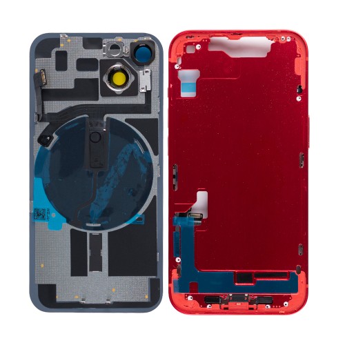 For iPhone 14 Complete Housing Incl All Small Parts Without Battery And Back Camera Red