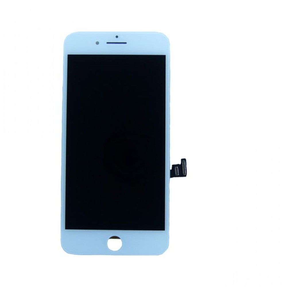 iPhone 8 Plus Display + Digitizer, +Metal Plate A+ High Quality - White