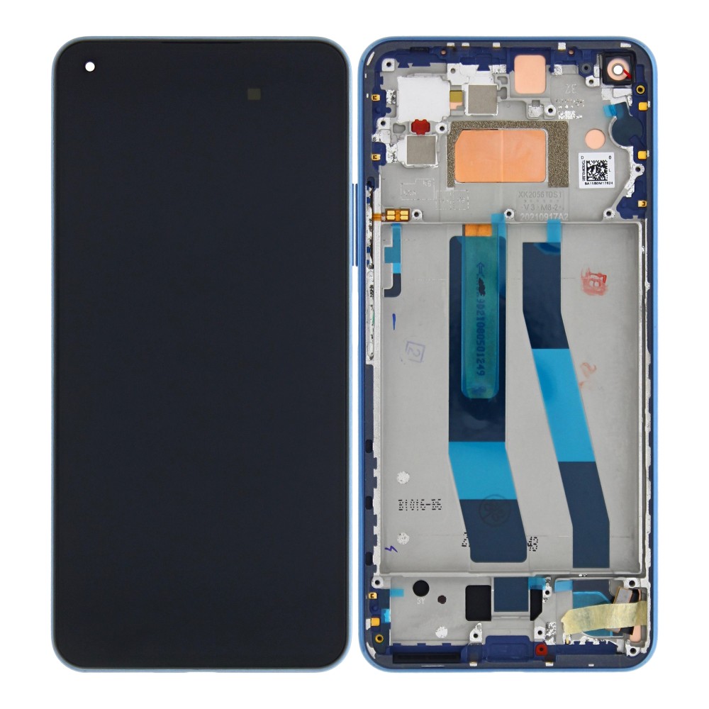 Xiaomi Mi 11 Lite 4G (M2101K9AG) Display Complete + Frame (56000C0K9A00 / 5600040K9A00) - Bubblegum Blue